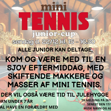 Junior minitennis-cup 22/12